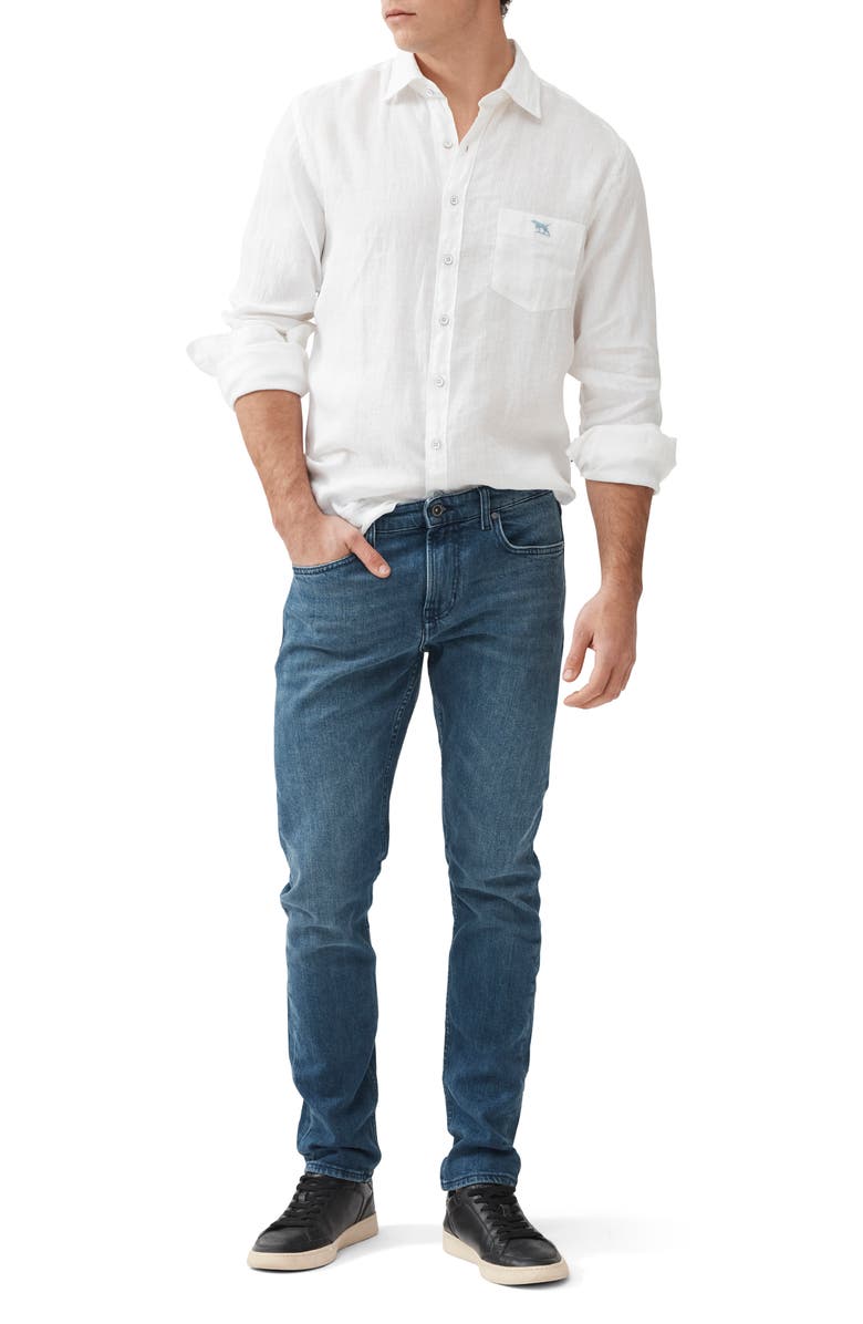 Rodd & Gunn Oaro Stretch Jeans, Alternate, color, Bright Blue