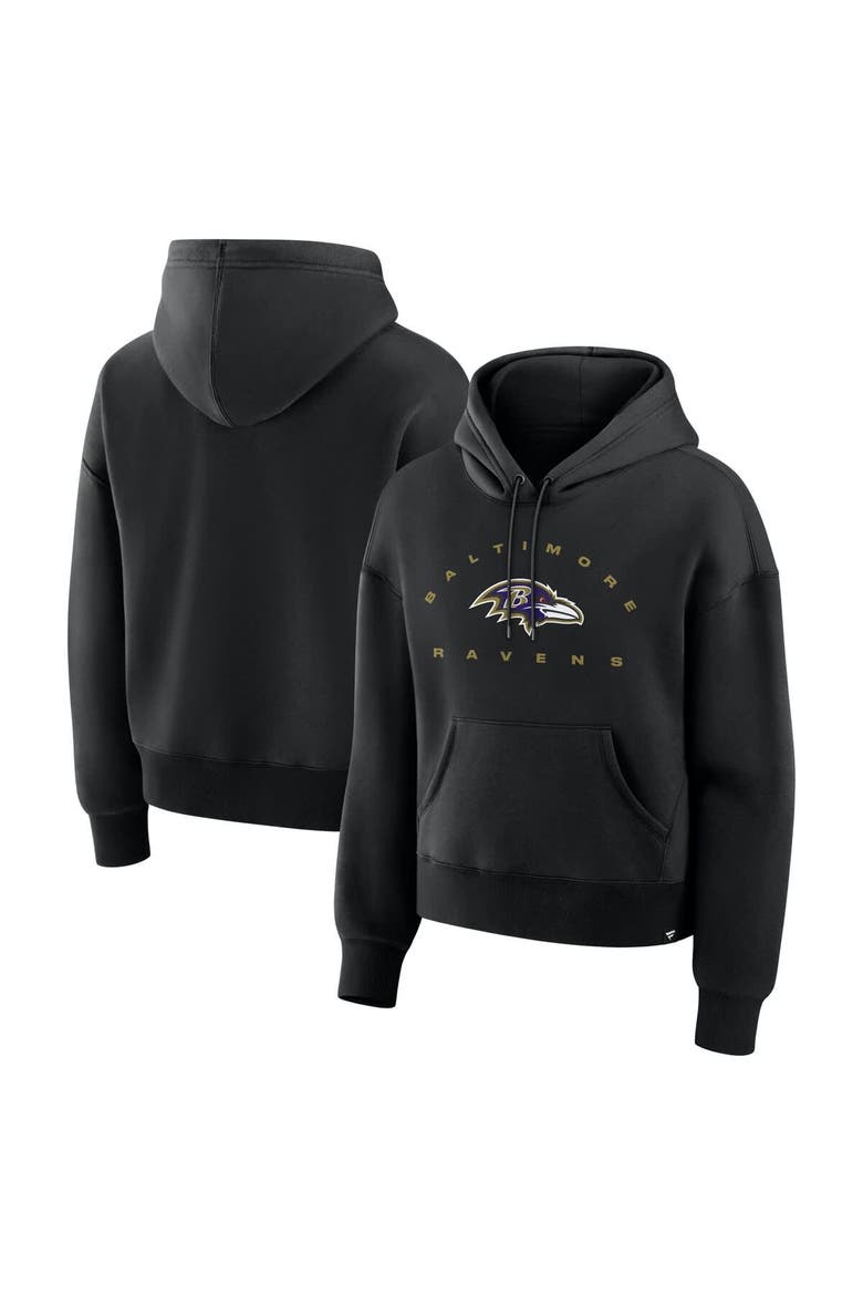 Women's Fanatics Black Baltimore Ravens Eligible Receiver Legacy Pullover Hoodie, Alternate, color, Black