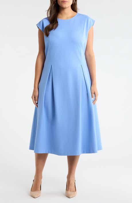 Dart Detail Ponte Midi Dress