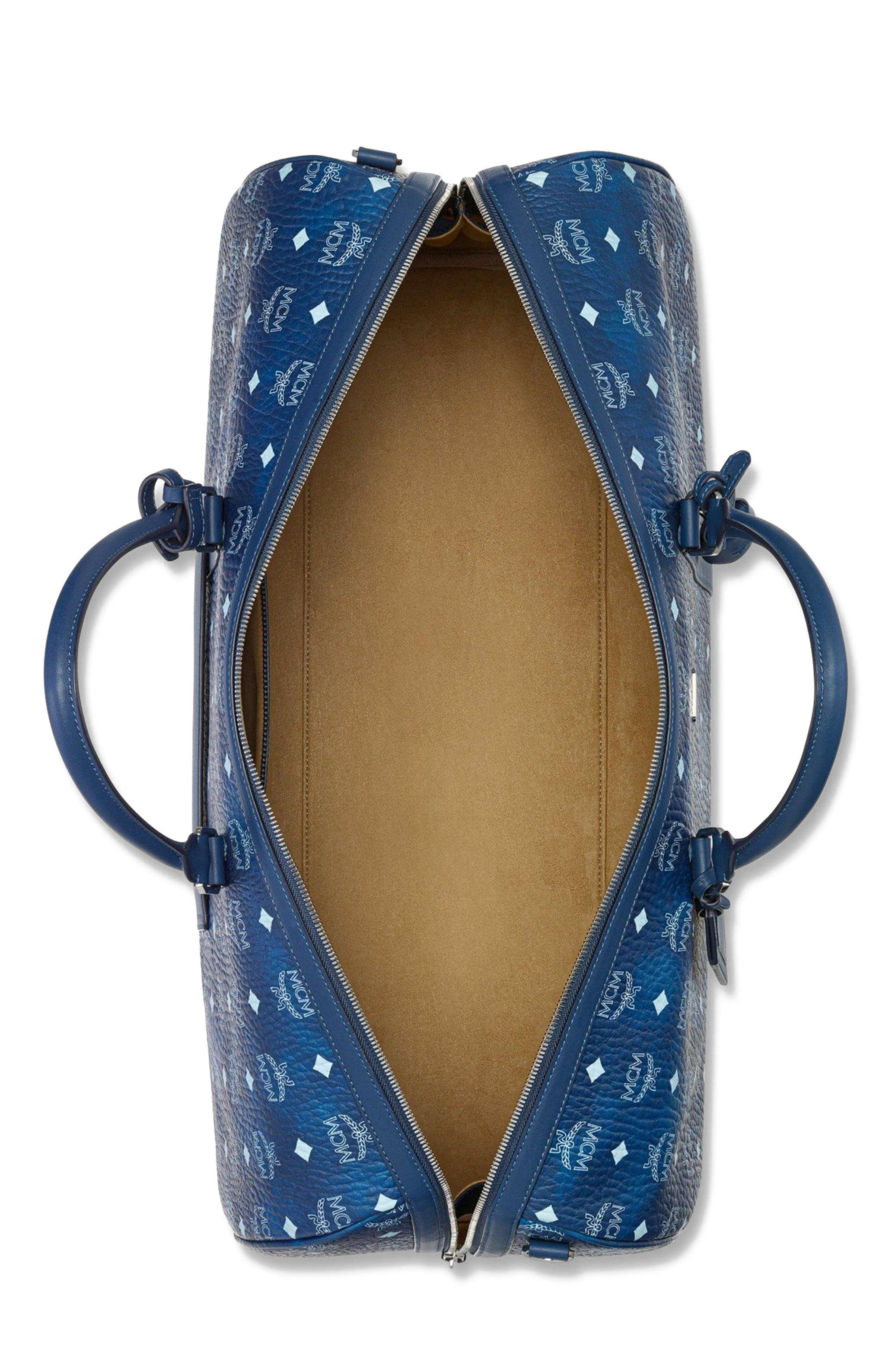 MCM Large Ottomar Weekender Bag in Visetos, Alternate, color, 