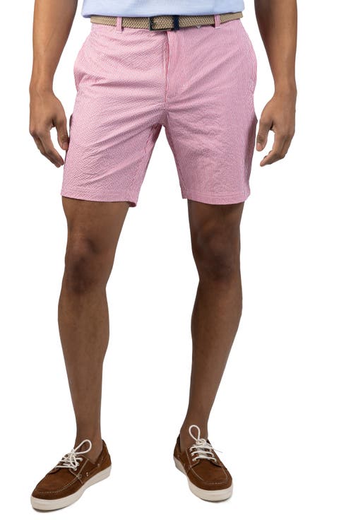 Stripe Seersucker Shorts