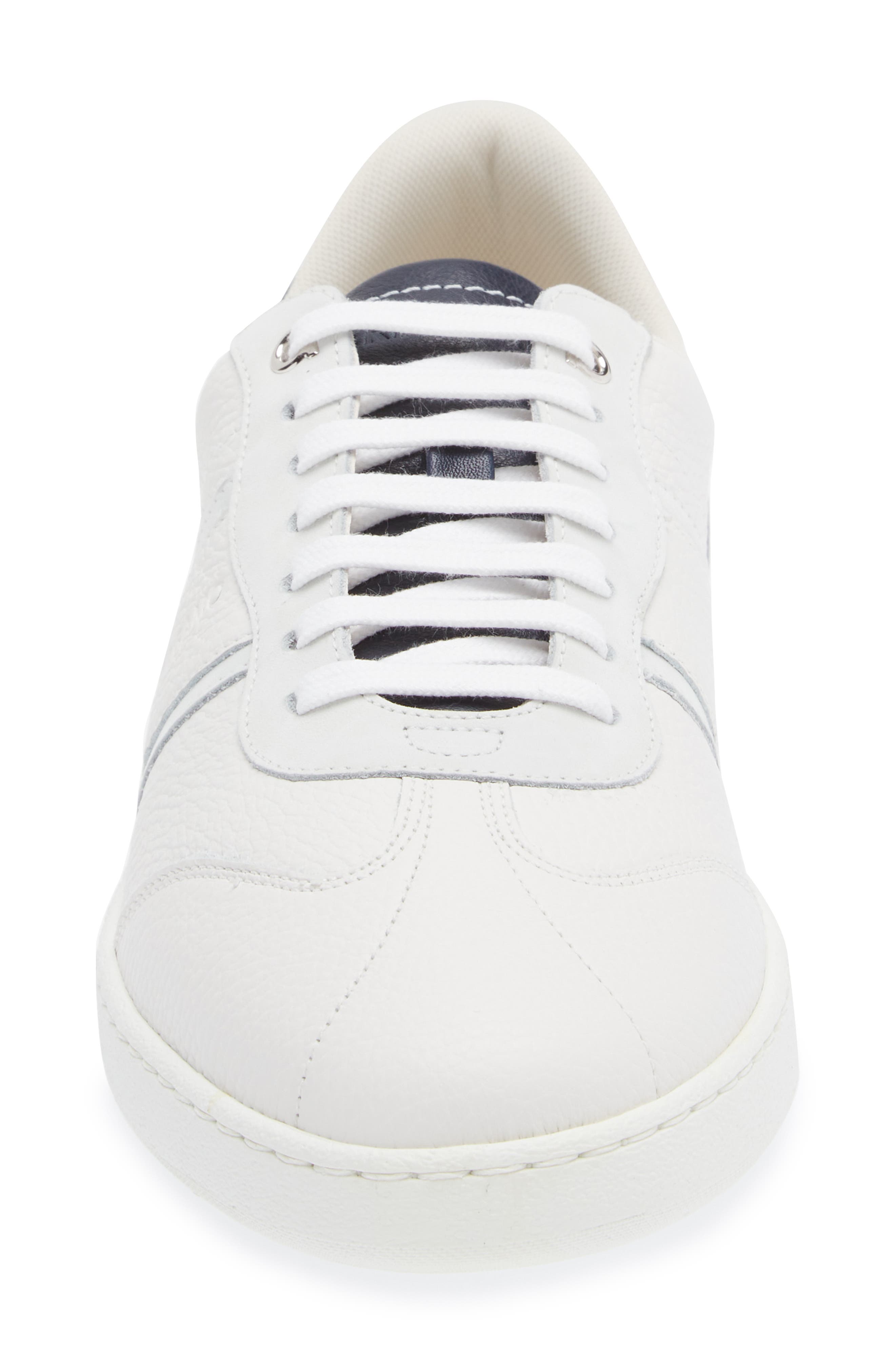 FERRAGAMO Achille Low Top Sneaker, Alternate, color, Bianco Ottico