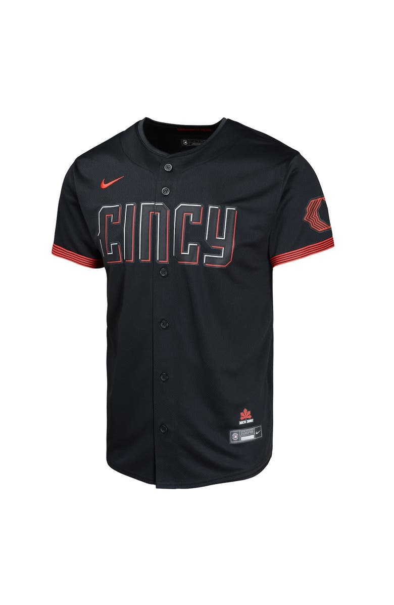 Nike Youth Nike  Black Cincinnati Reds City Connect Limited Jersey, Alternate, color, 