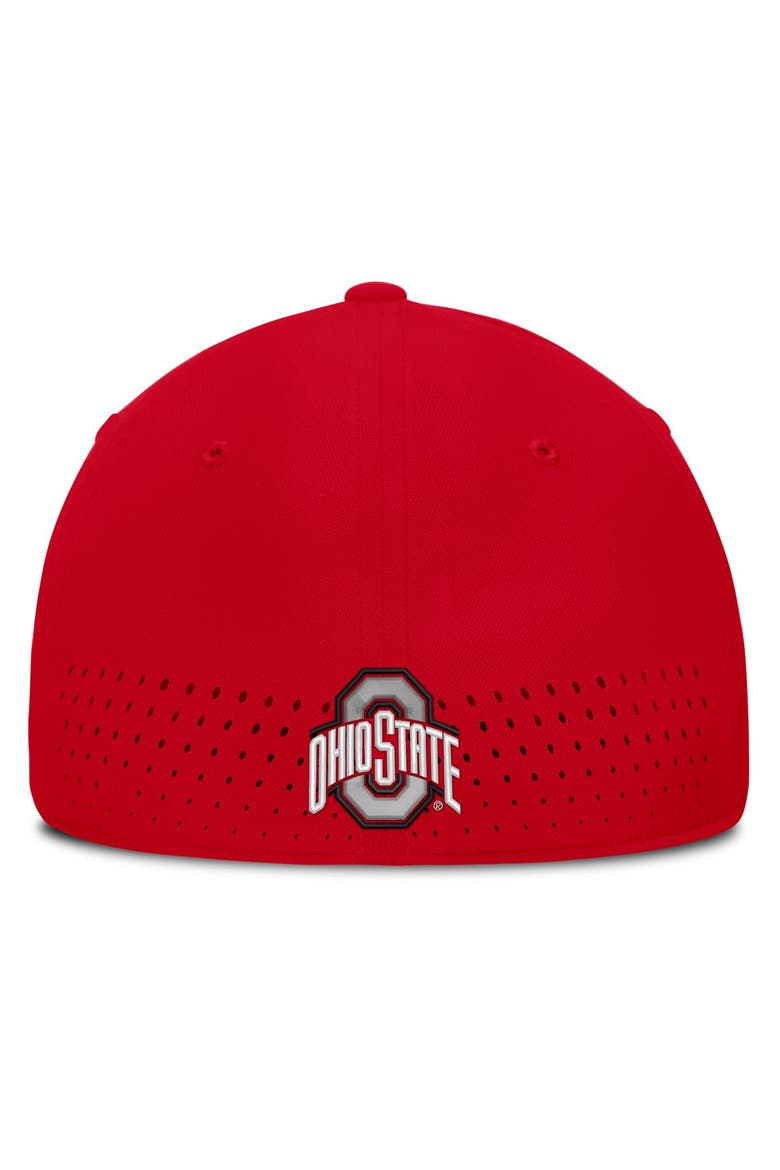 Men's Nike Scarlet Ohio State Buckeyes Gameday Aerobill Swooshflex Dri-FIT Hat, Alternate, color, Scarlet