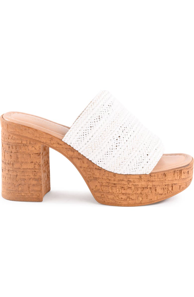 Seychelles Applause Platform Sandal, Alternate, color, White