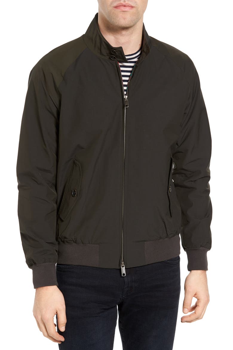 G9 Water Repellent Harrington Jacket, Alternate, color, BLACK