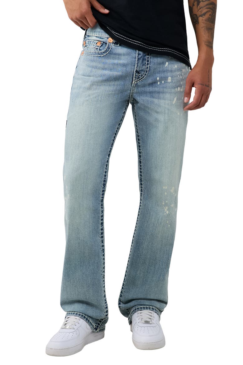 Billy Super T Bootcut Jeans, Main, color, SCUFF TOE INDIGO LIGHT WASH