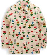 Mini Boden Kids' Floral Denim Jacket