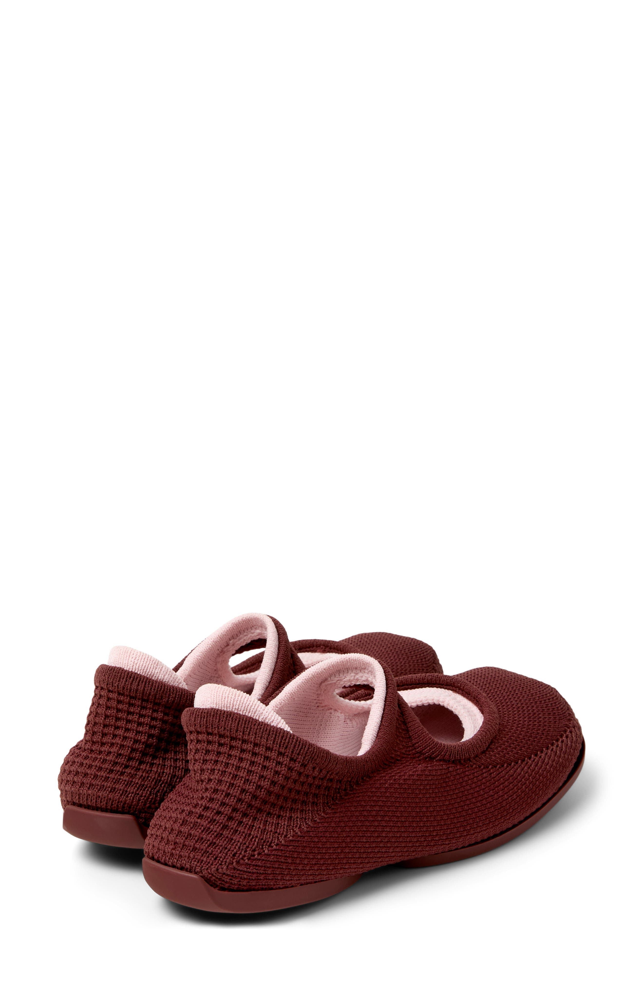 Camper Right Niko Mary Jane Flat, Alternate, color, Burgundy