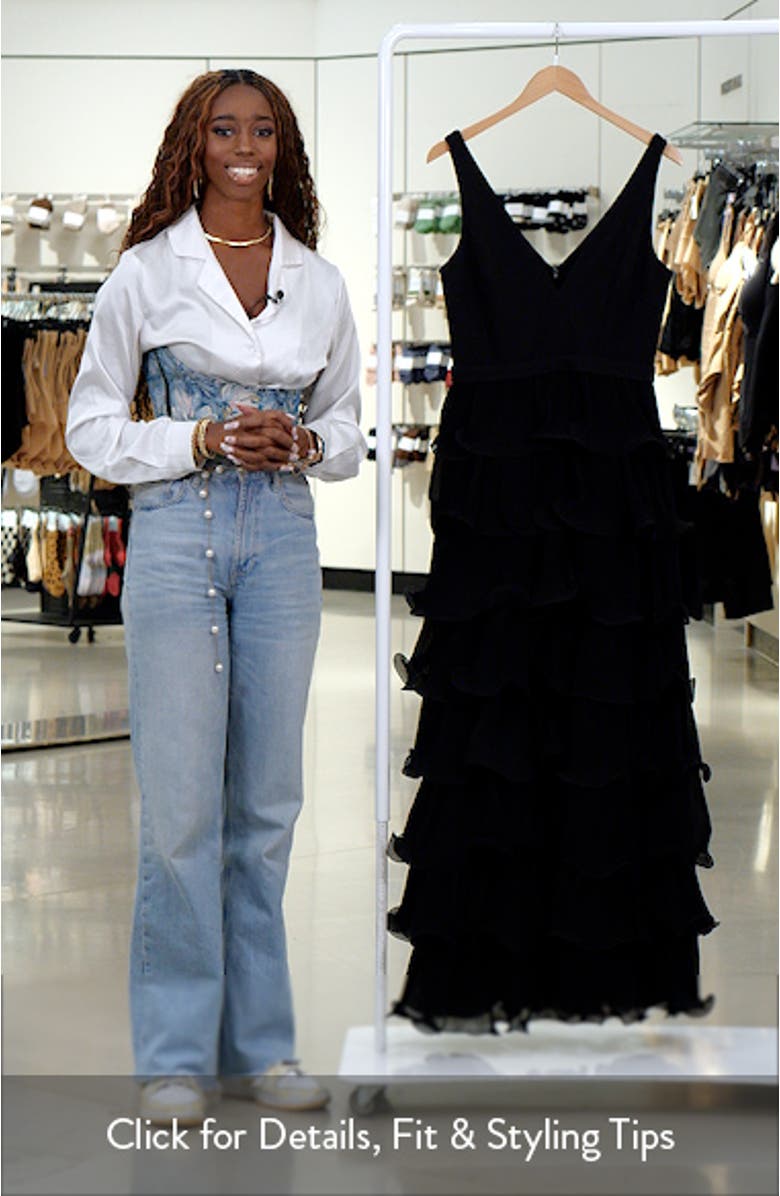 Tiered Wire Ruffle Gown, sales video thumbnail