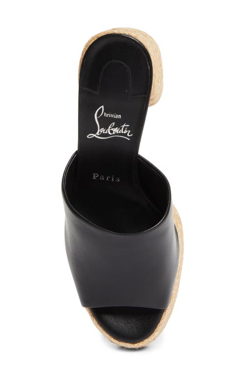 Christian Louboutin Calakala Espadrille Platform Slide Sandal