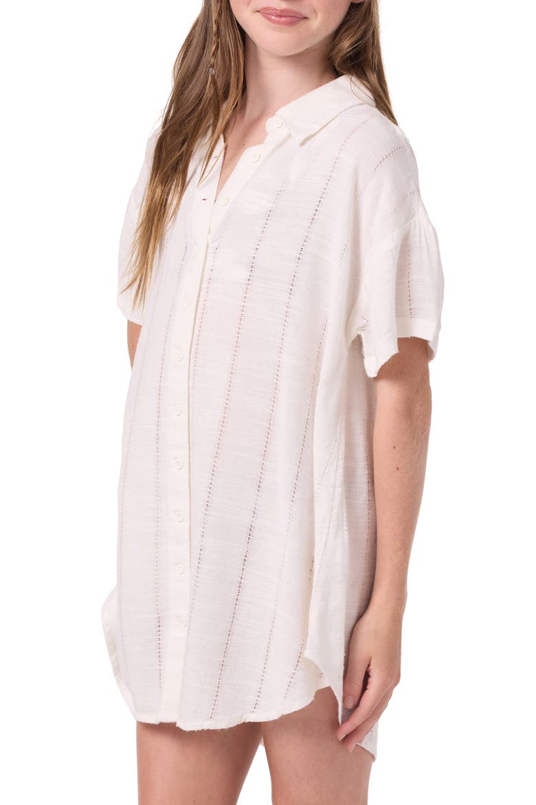 Kids' Kyra Cover-Up Shirt, Alternate, color, VANILLA