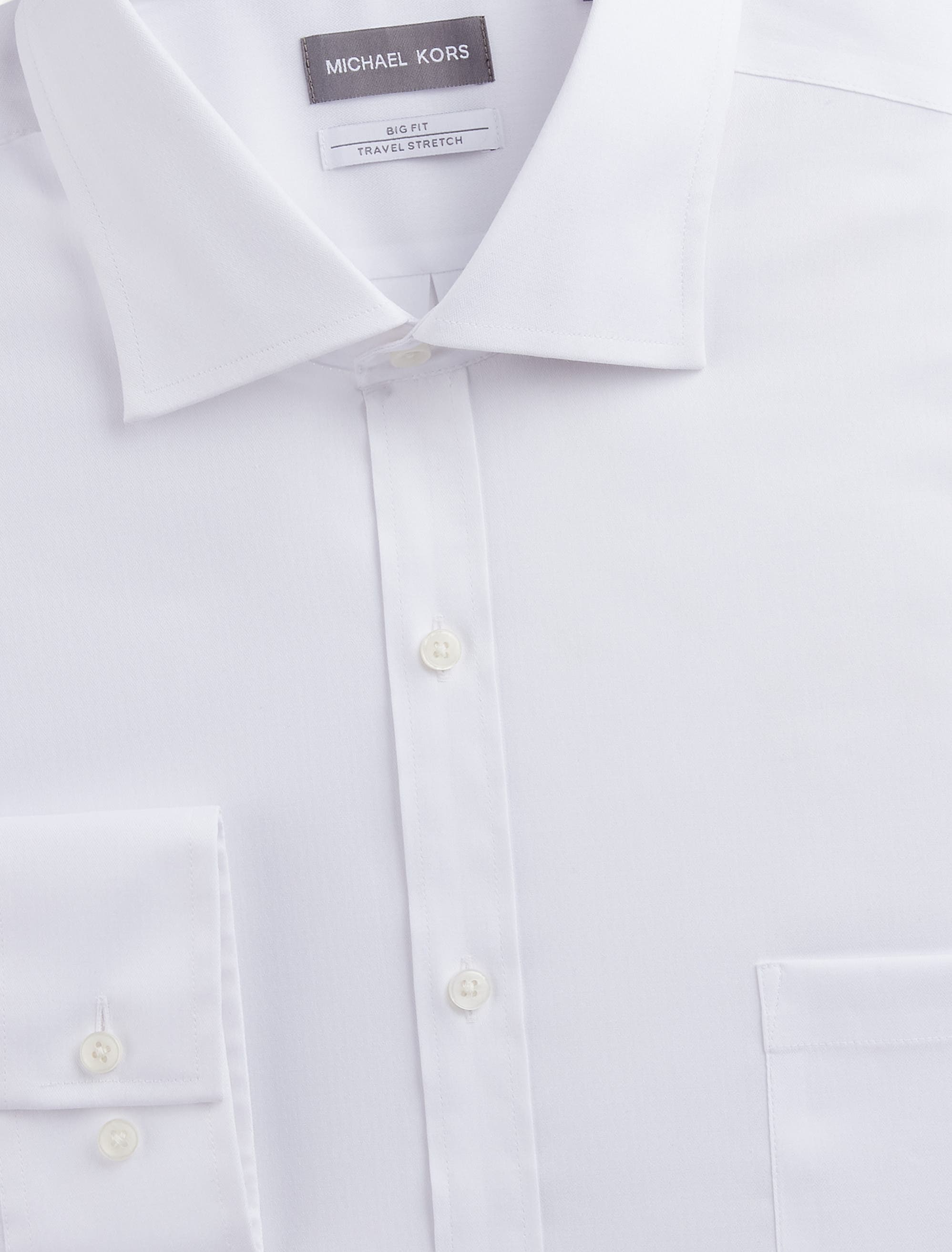 Solid Non-Iron Stretch Dress Shirt - image 4