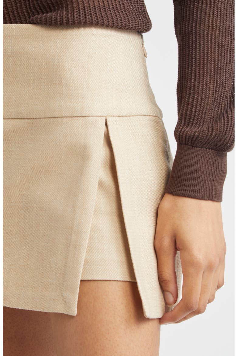 Evident Recycled Cotton Blend Skort, Alternate, color, ECRU