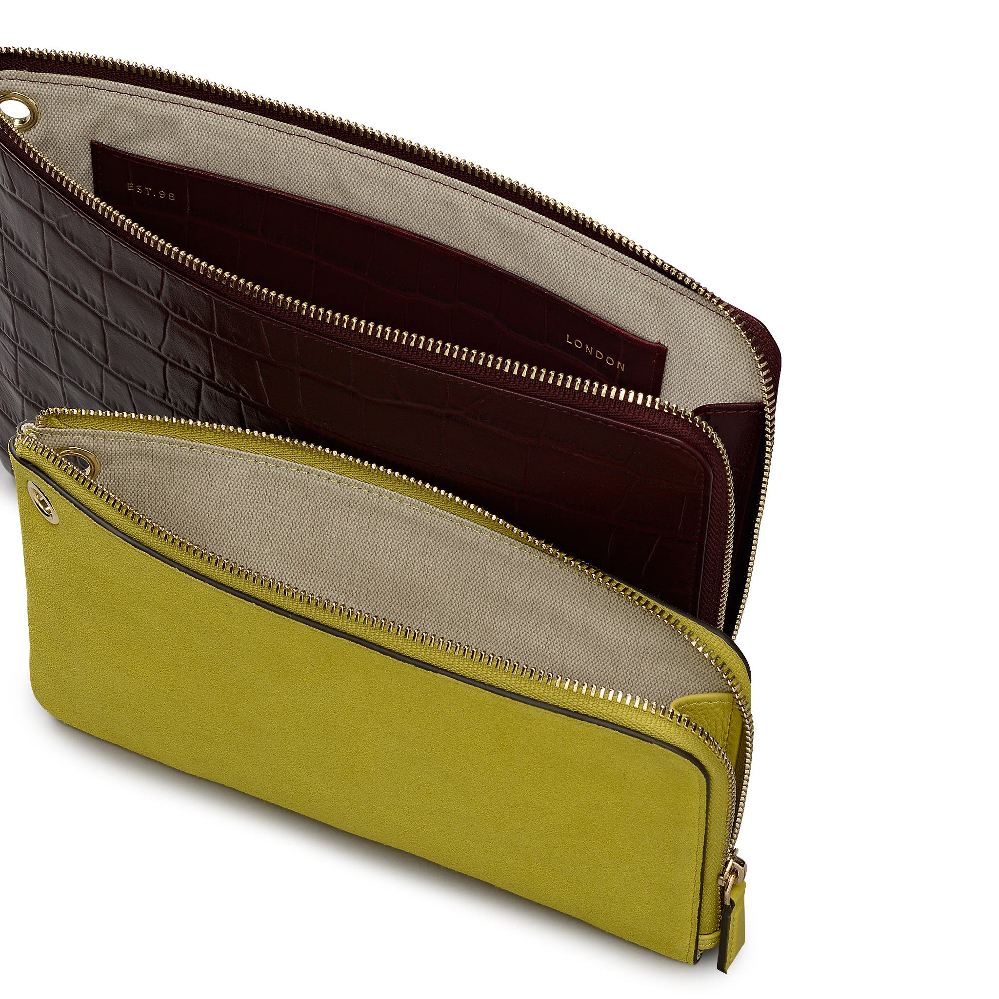 Radley Elms Crescent Medium Multi-Compartment Pouch, Alternate, color, Dark Cherry