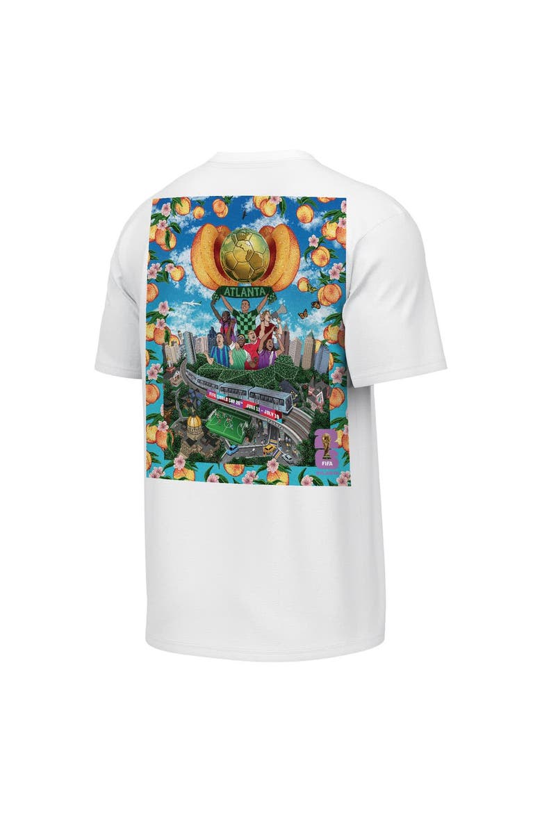 Men's Outerstuff White 2026 FIFA World Cup Atlanta Host City Poster Graphic T-Shirt, Alternate, color, White