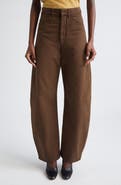 Lemaire High Waist Cotton Twill Curved Pants
