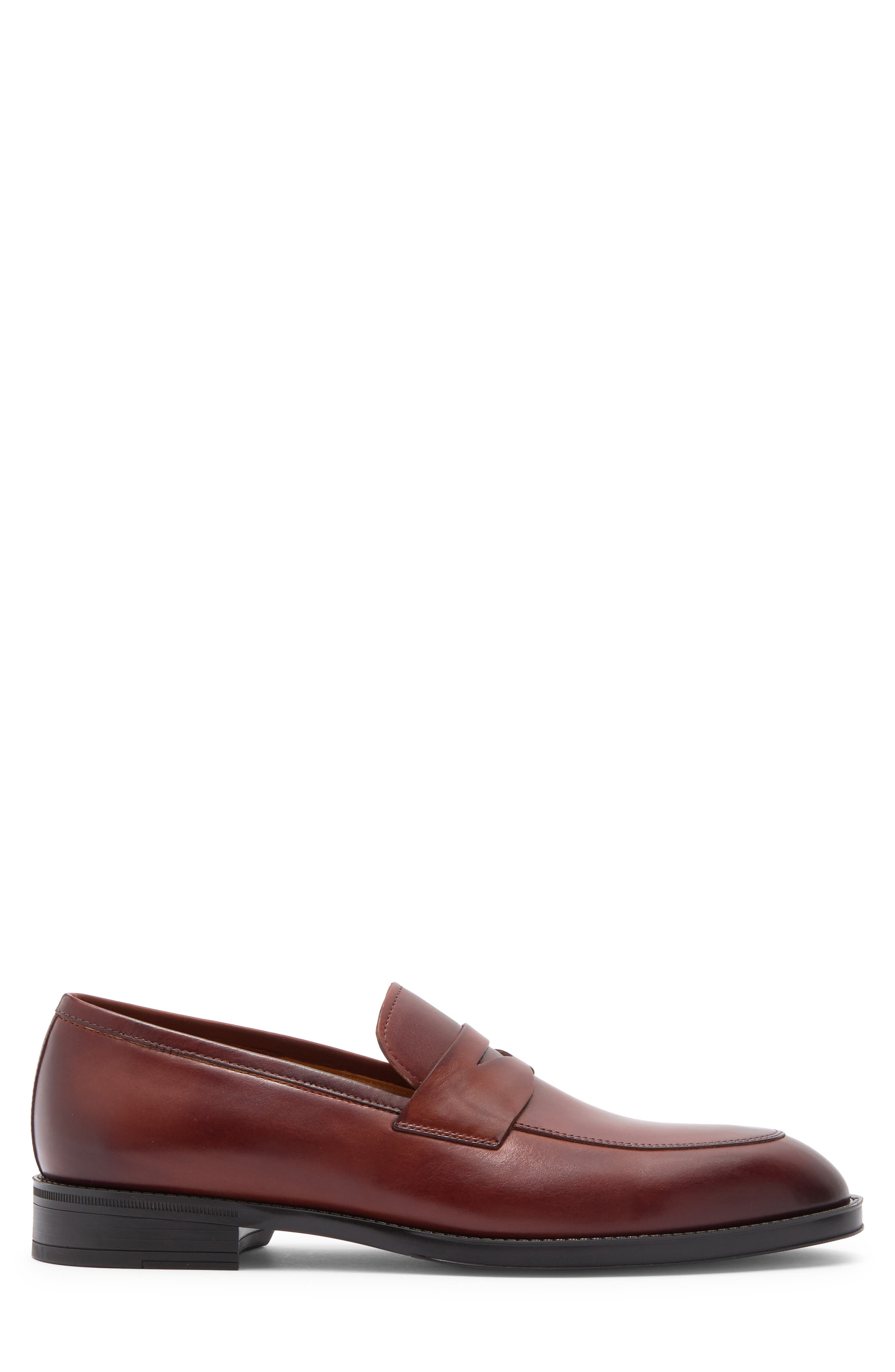 Magnanni Eddison Penny Loafer, Alternate, color, Cognac