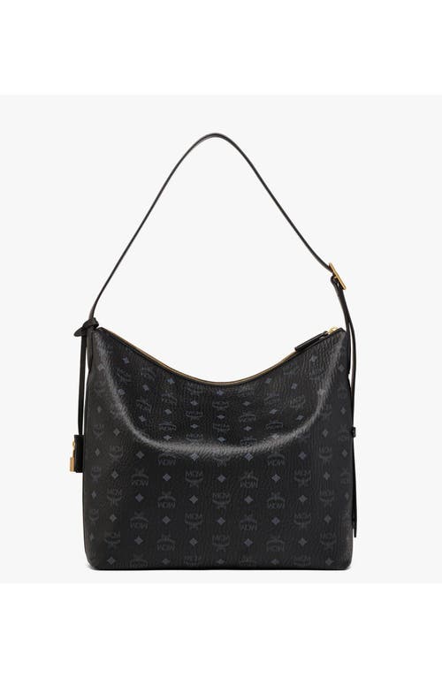 Mcm Large Aren Homeless Shoulder Bag In Black