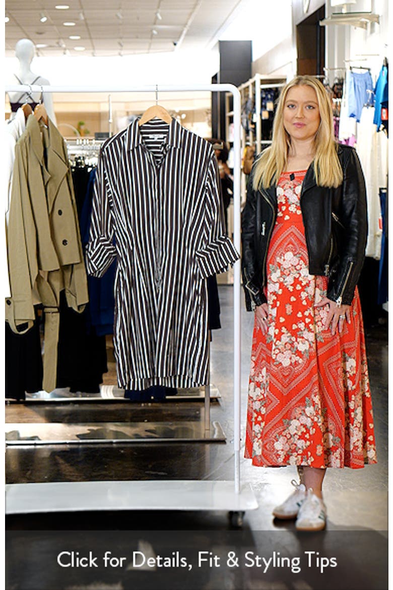 Tucked Long Sleeve Mini Shirtdress video