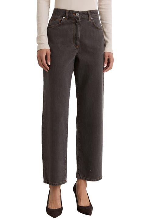 Selin Mid Rise Straight Leg Jeans