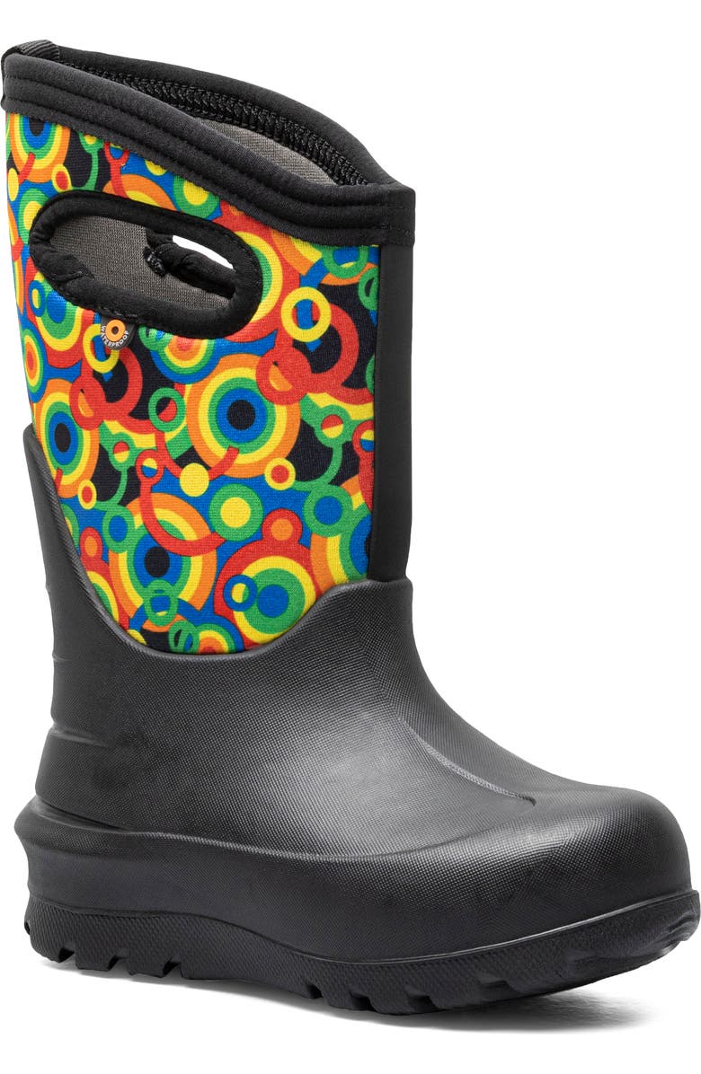 Bogs Kids' Neo-Classic Circle Geo Insulated Waterproof Winter Boot, Main, color,