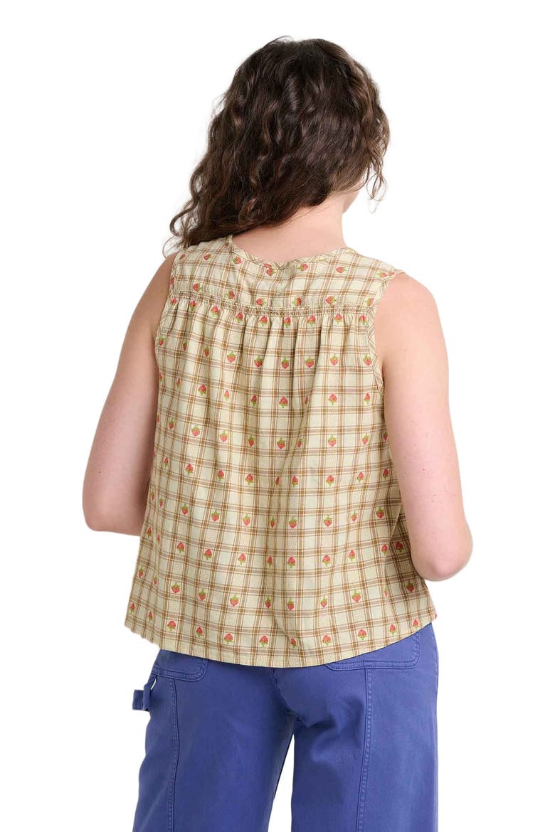 Manzana Button Front Tank, Alternate, color, Barley Strawberry
