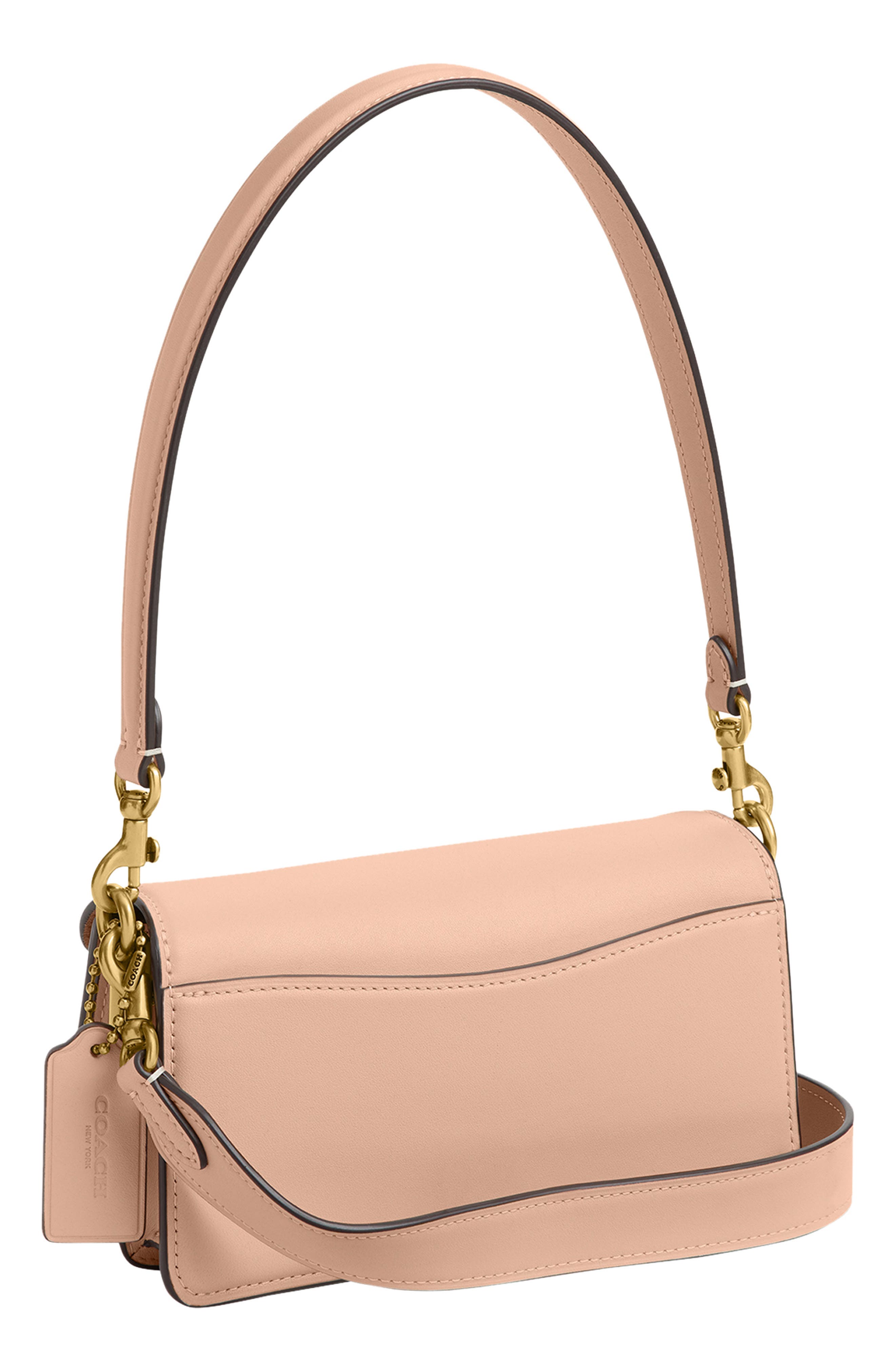 COACH Tabby 20 Glovetanned Leather Shoulder Bag, Alternate, color, Pink Cream
