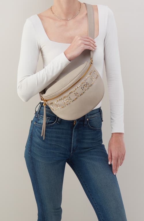 Hobo Juno Leather Belt Bag In Taupe