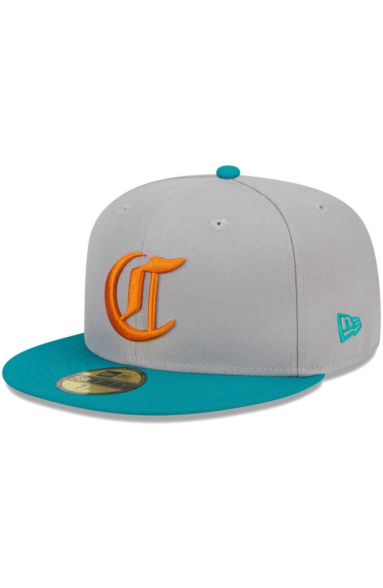New Era Men's New Era Gray/Teal Cincinnati Reds 59FIFTY Fitted Hat, Alternate, color, Gray