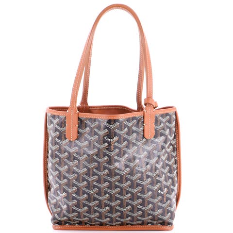 Anjou Reversible Tote Coated Canvas Mini