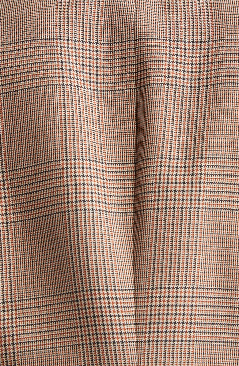 McQueen Glen Plaid Wool Martingale Blazer, Alternate, color, Ivory-Black-Tobacco