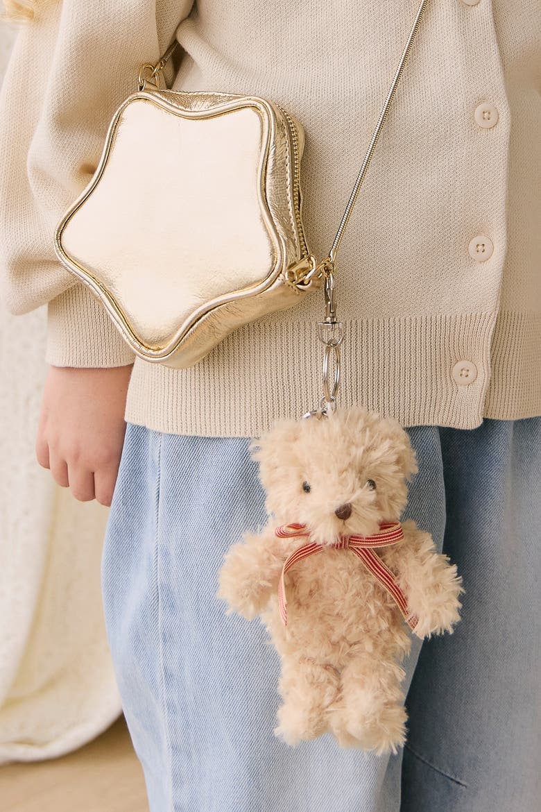 Arthur the Bear 14" Plush & 6" Keychain Set, Alternate, color, Red Stripe Ribbon