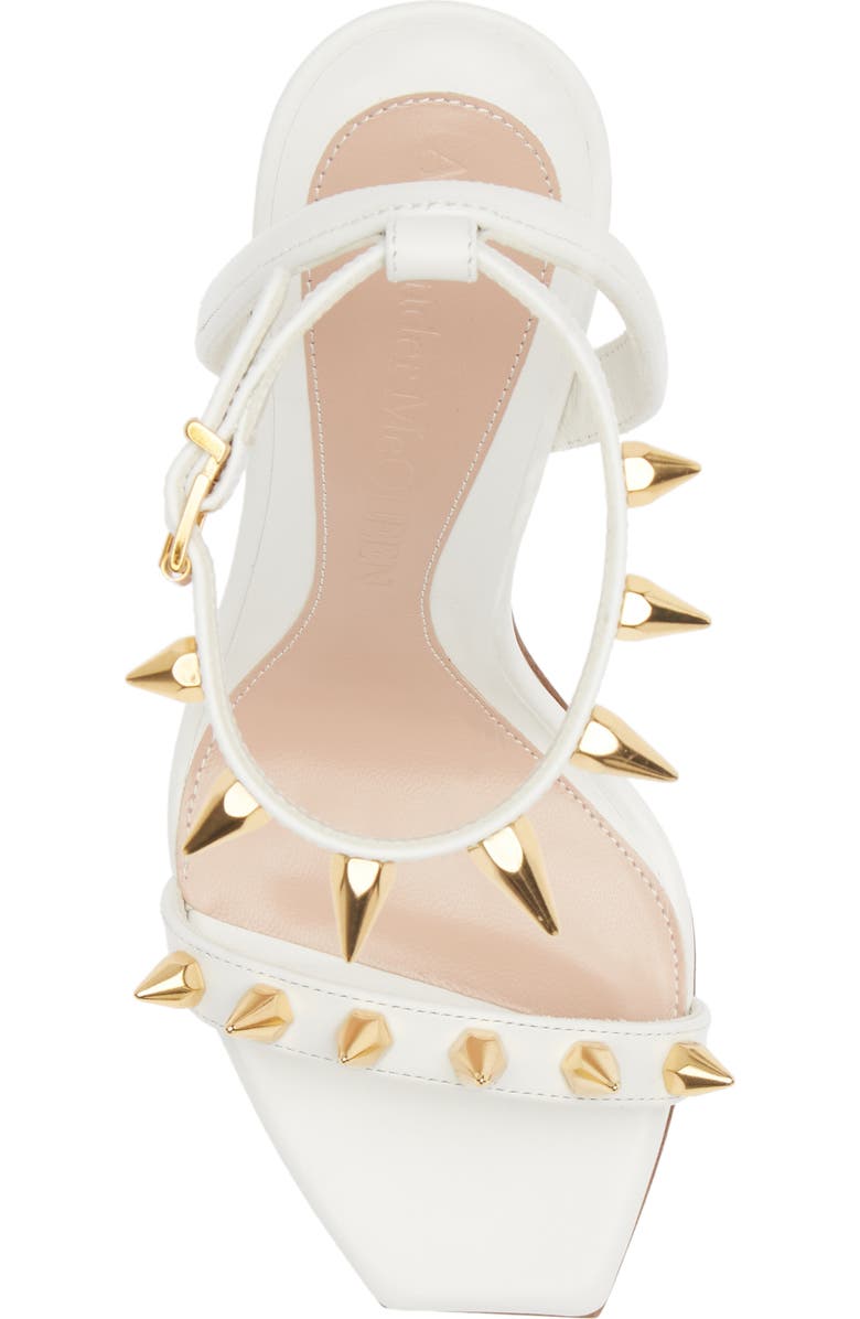 McQueen Alexander McQueen Punk Stud Ankle Strap Sandal, Alternate, color,