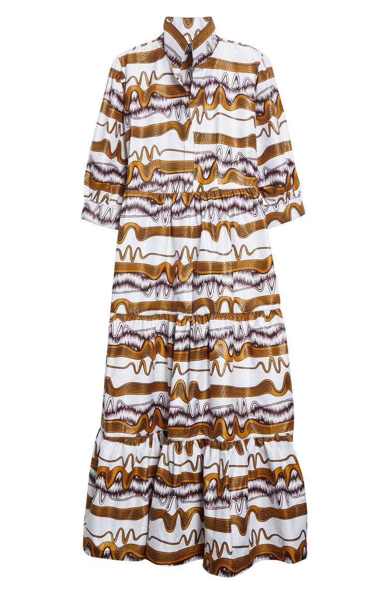 The Oula Company Mix Print Cotton Blend Dress, Alternate, color, 