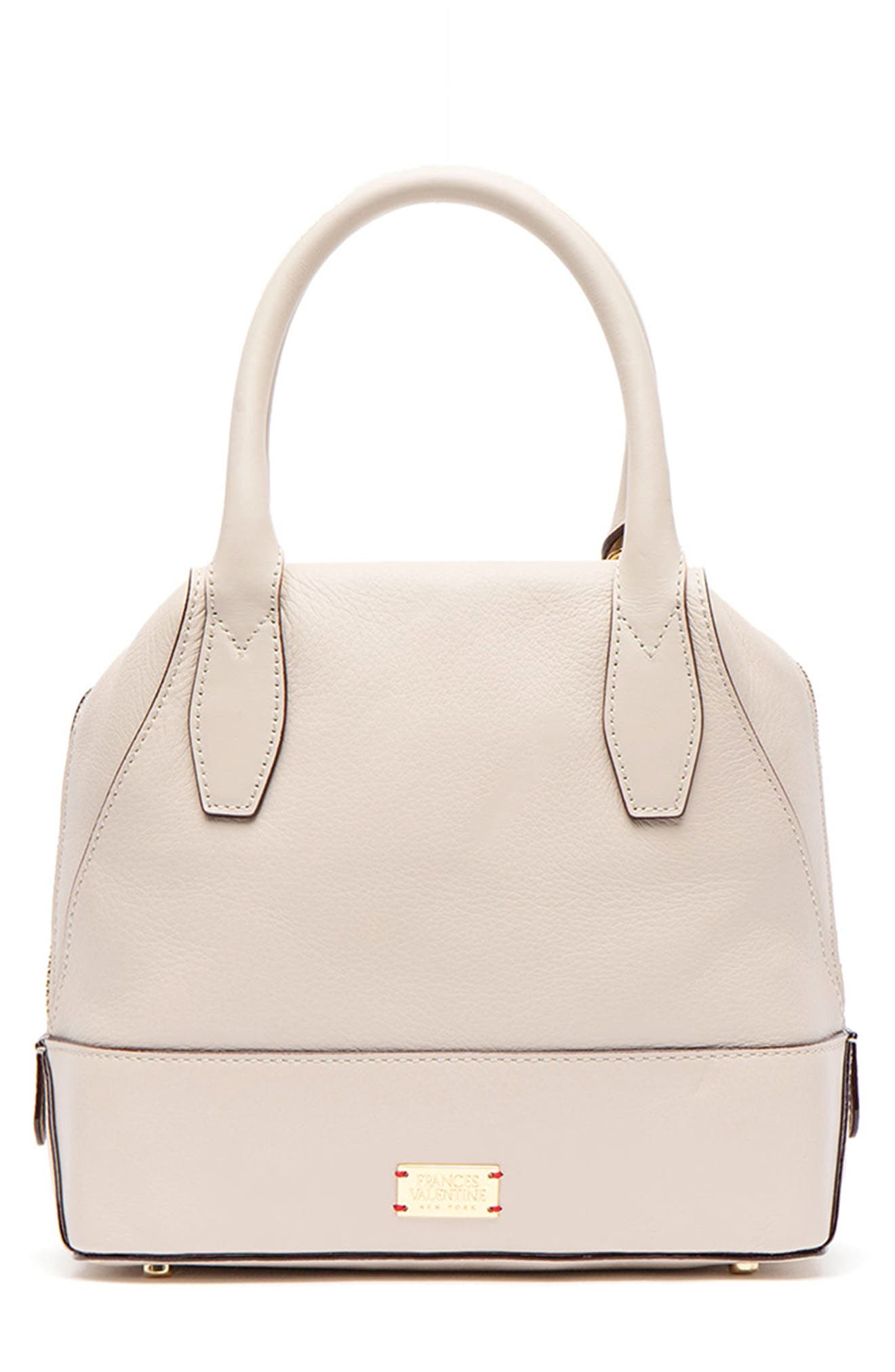 Frances Valentine Small Abby Leather Satchel, Main, color, 