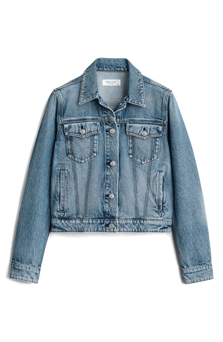 rag & bone Nico Denim Trucker Jacket, Alternate, color,