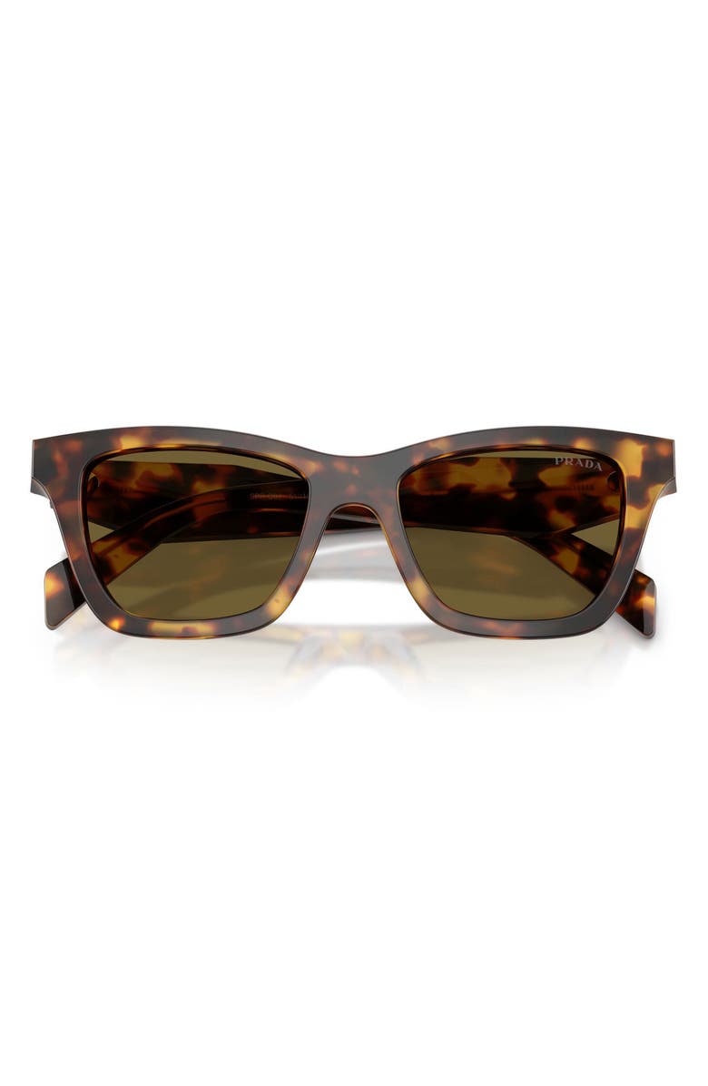 Prada 51mm Butterfly Sunglasses, Alternate, color, Honey Tortoise / Dark Brown