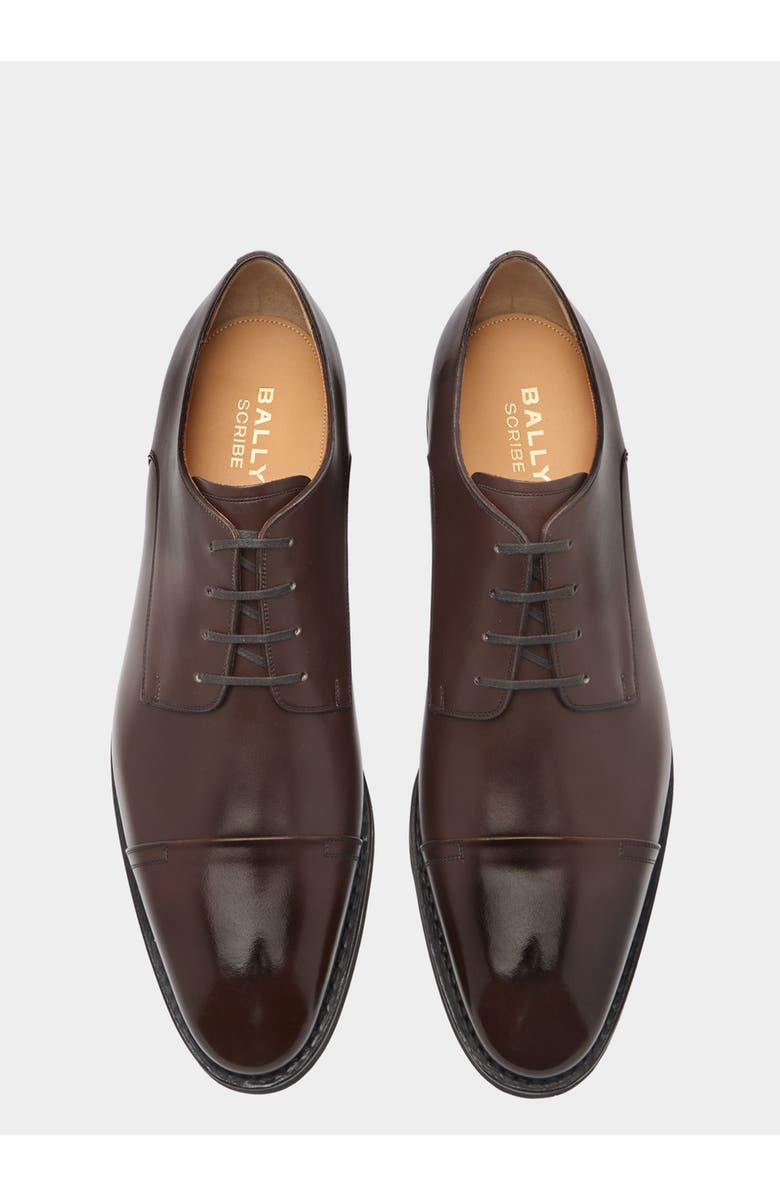 Bally Scribe Un Derby in Leather, Alternate, color, Brown