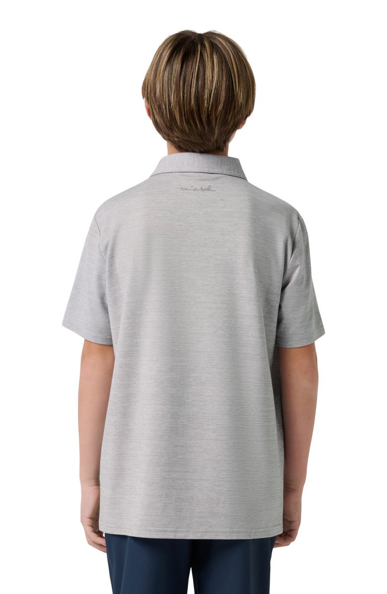 TravisMathew Kids' Y The Heater Polo, Alternate, color, Heather Microchip