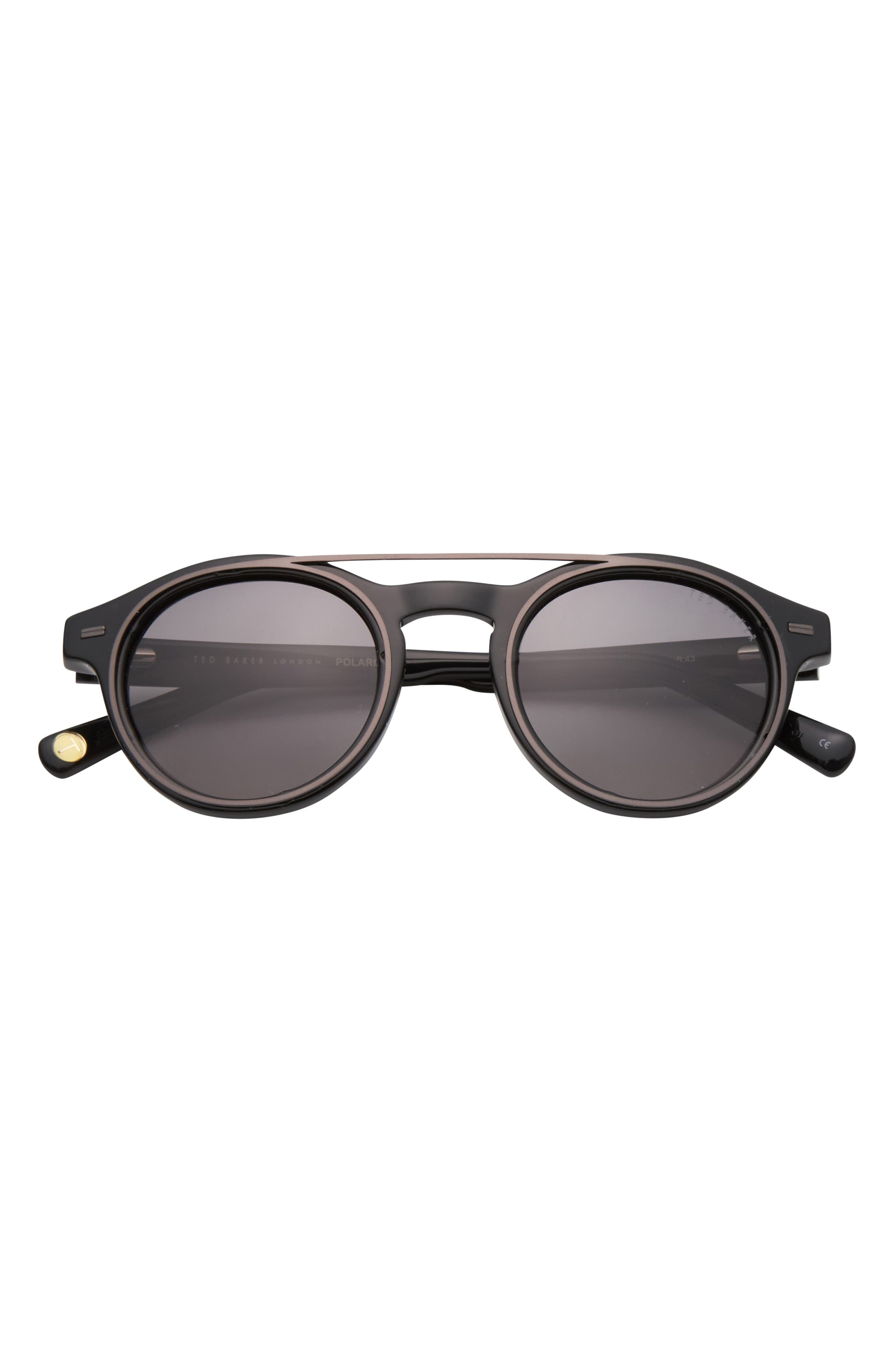 Ted Baker 47mm Polarized Round Sunglasses