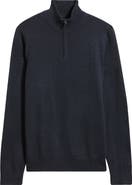 Nordstrom Washable Italian Merino Wool Quarter Zip Sweater