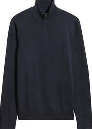 Nordstrom Washable Italian Merino Wool Quarter Zip Sweater