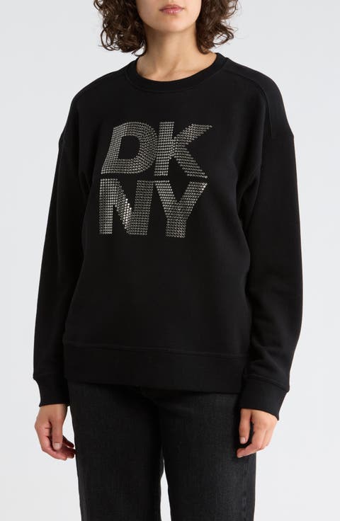 Rhinestone Logo Sweatshirt