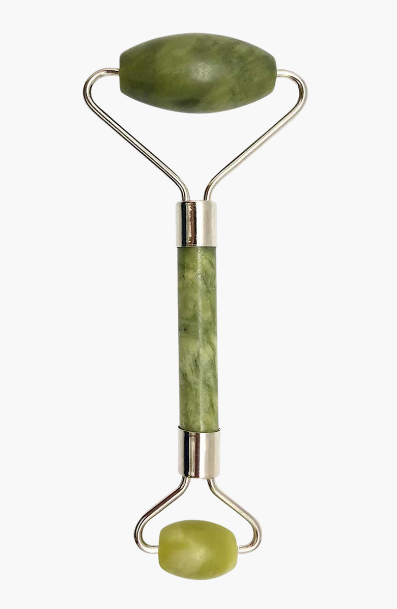 Lovery Jade Anti-Aging Beauty Roller, Main, color, Marbled Green