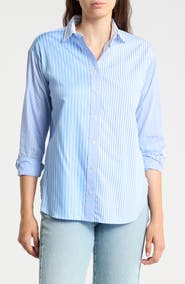 JMCLAUGHLIN Reggie Cotton Button Front Top