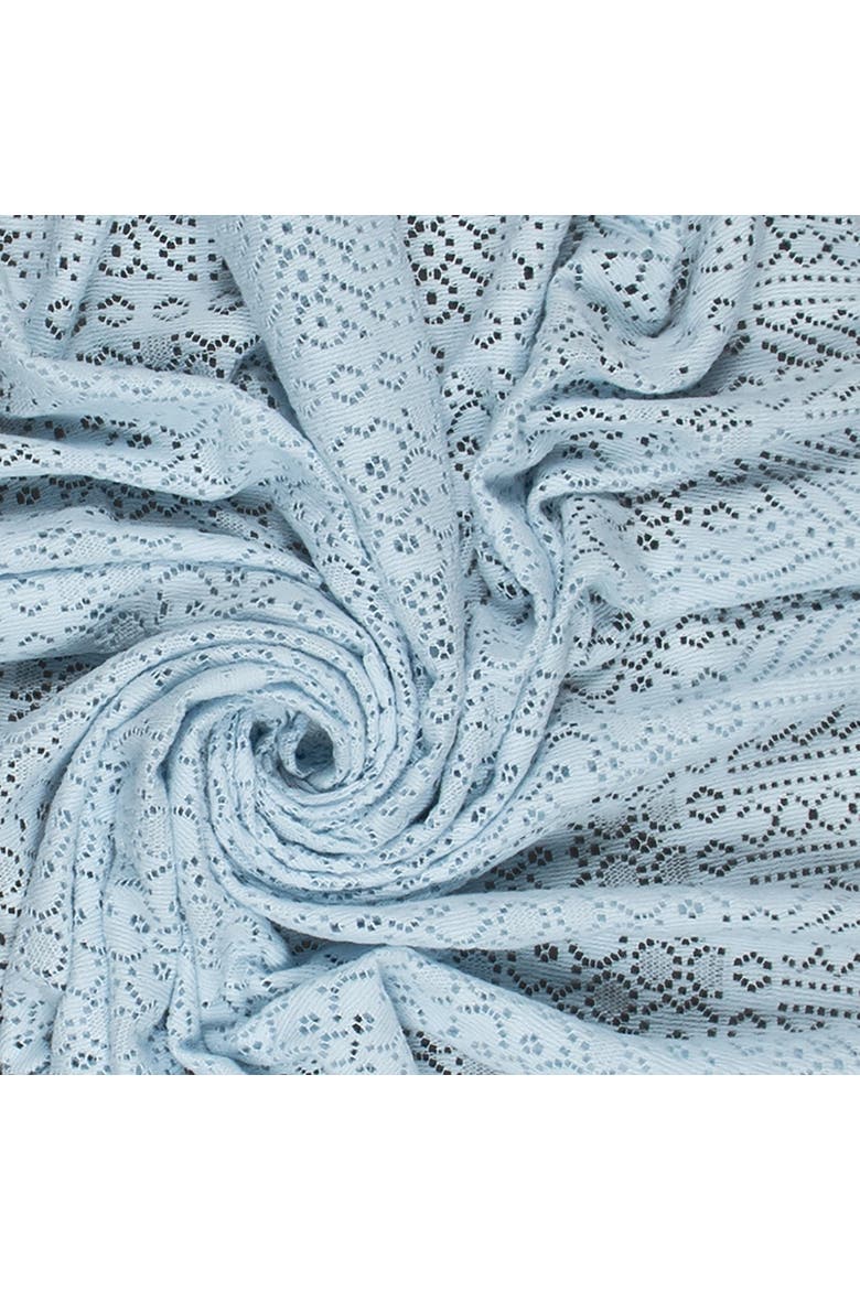 Southampton Home Lace Weave Baby Shawl, Alternate, color, Blue