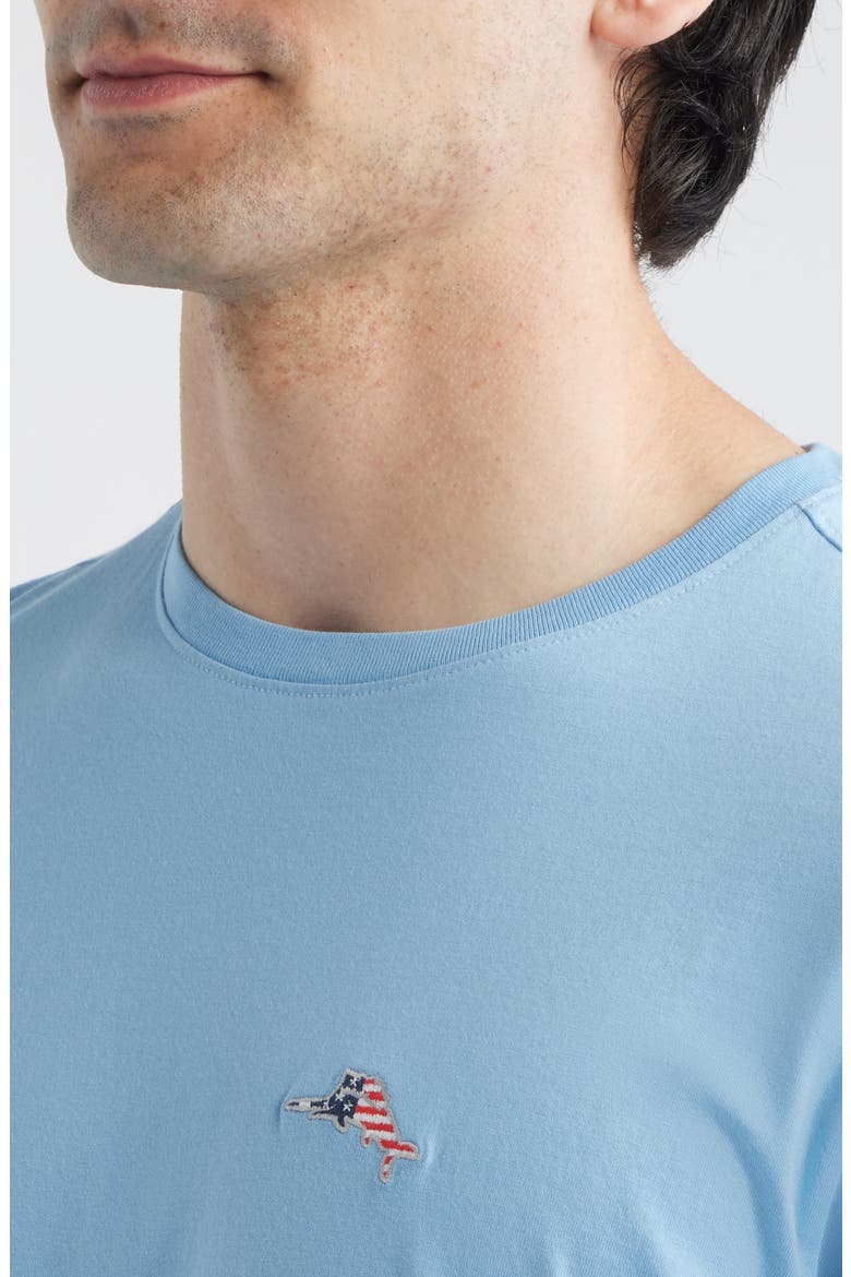 Bali Skyline Americana Pima Cotton T-Shirt, Alternate, color, CHAMBRAY BLUE