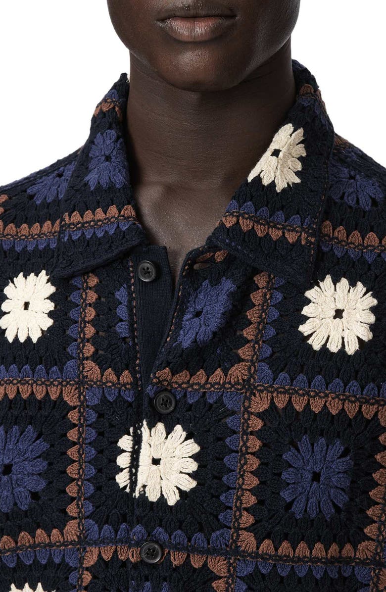 AllSaints Mandon Cardigan, Alternate, color, Moonstone Blue