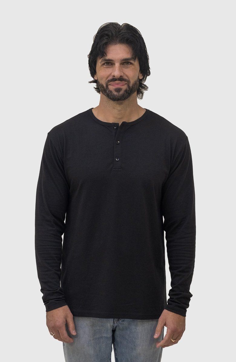 EPIC FITS Long Sleeve Henley, Main, color, Black